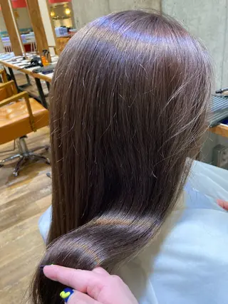 セミロング カラー 横浜美容室／暖色系 michika🌹のヘアスタイル