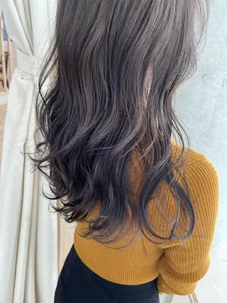 セミロング カラー サソウ ユリエ🥥のヘアスタイル