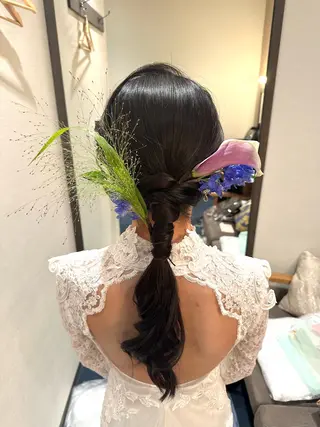 ロング ヘアアレンジ MU-BE IKUKO⭐︎のマツエク・マツパデザイン