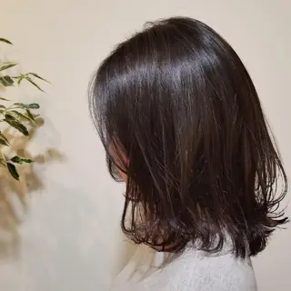 ミディアム salowin渋谷kitaya park前所属・RIKA韓国ヘア/く びれヘア/上品カラーのヘアスタイル