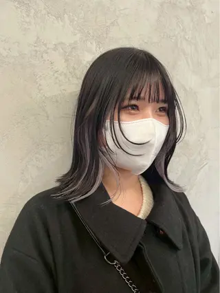 カラー 博多/ ブリーチ/暖色/色味のヘアスタイル