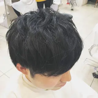 ショート メンズ 韓国風メンズ/毛流れ ヘアなら須田龍世のヘアスタイル