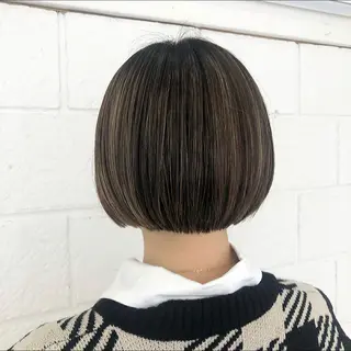 ショート NeF所属・miku🌿‬ メンズバレイヤージュのヘアスタイル