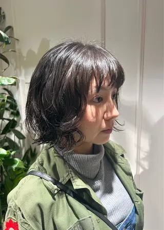 ミディアム アオイ/透明感カラー レイヤー🌙のヘアスタイル