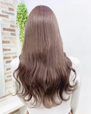ロング カラー ヘアアレンジ 山本 史奈のヘアスタイル
