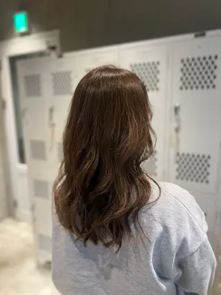 カラー しずく🤍🧸 / fifthパーマのヘアスタイル