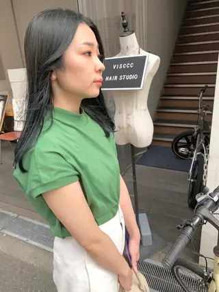 セミロング ノモト ハルのヘアスタイル