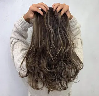 ロング カラー ヘアアレンジ giinii所属・横浜縮毛矯正 ☆渋谷良太のヘアスタイル