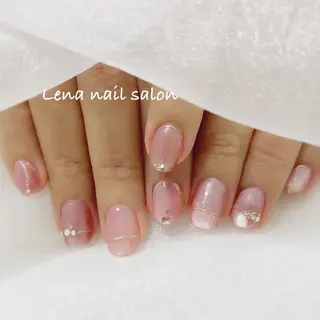 ネイル 自爪育成ネイルケア Lena  nailのネイルデザイン