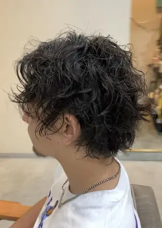 ショート パーマ メンズ クセを最大限に活かす メンズパーマ奈良大祐のヘアスタイル