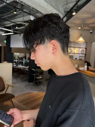 パーマ 赤み消しカラー✳️ 井上明日翔💫のヘアスタイル