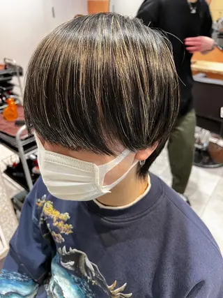 ミディアム モテ髪🌈細矢 森平のヘアスタイル