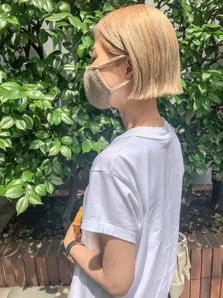 ショート カラー 長井 美佳のヘアスタイル