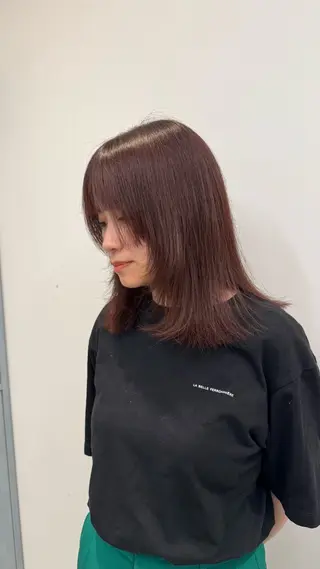 ミディアム ほの カラー特化/ ブリーチ/ボブのヘアスタイル