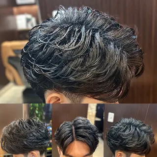 ミディアム パーマ メンズ 💈田上 立輝のヘアスタイル