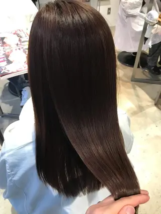 ロング パーマ 濱岡 恭子のヘアスタイル
