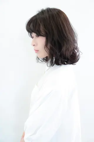 ミディアム カラー パーマ ヘアアレンジ PLUSISM Velen【プラスイズムヴェレン】所属・✨関西No1✨ 春木淳也のヘアスタイル