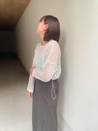 ミディアム カラー 高橋 みく/ minim 暖色のヘアスタイル