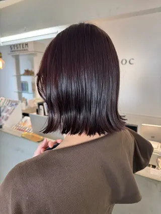 ショート カラー ボブウルフ／ボブ Satsuki【名駅のヘアスタイル