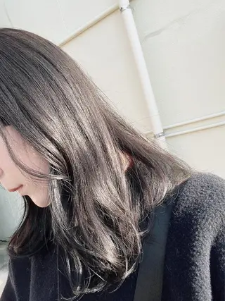セミロング 岩井 駿のヘアスタイル