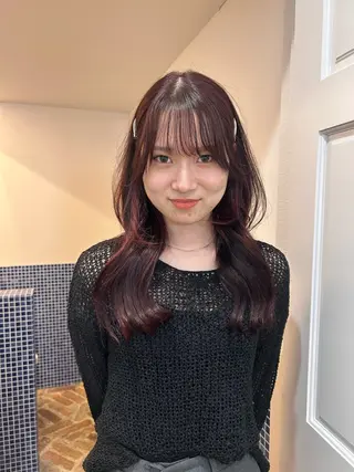 ロング カラー mi yuのヘアスタイル