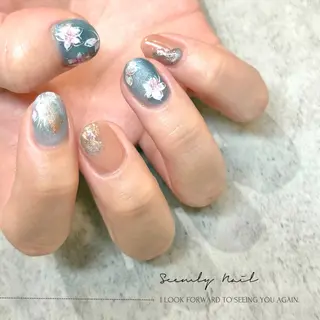 ネイル Seemly 千田町店所属・フラワーパラジェル 🌸シームリーエミのネイルデザイン