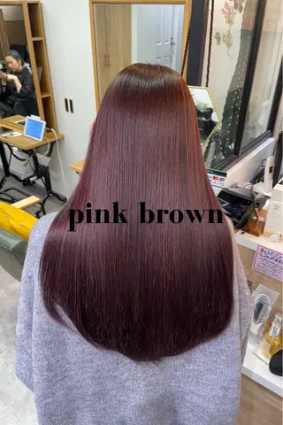 ロング カラー charm《銀座》 ヘアセット/縮毛矯正のヘアスタイル