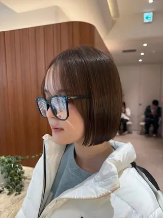 ミディアム パーマ 渋谷ボブ/レイヤー ボブ田中航平のヘアスタイル