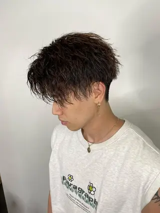 パーマ メンズ Le'a所属・渋谷/フェード/ 國分 翔のヘアスタイル