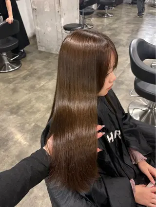 カラー 透明感ベージュ🤎 ナチュラルレイヤーのヘアスタイル