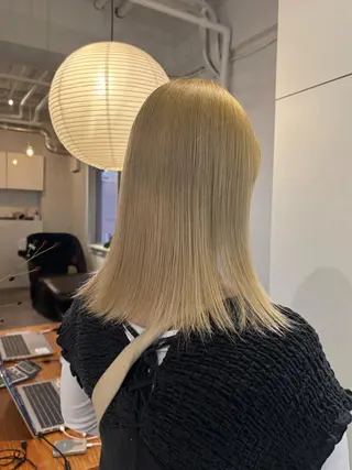 セミロング カラー 透明感カラー /Kanon️🫧のヘアスタイル