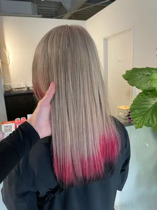 ロング カラー 💎韓国カラー Giness坂下巧のヘアスタイル