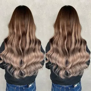 ミディアム 💎馴染むエクステ ×カラーTOMO💎のヘアスタイル