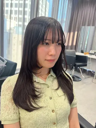 ロング カラー ｊｏｕｅｒｍ所属・透明感/グレージュ /韓国レイヤー🪽のヘアスタイル