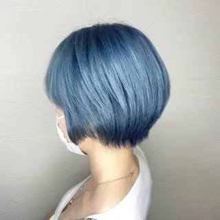 ショート カラー ヘアアレンジ 🧶ブリーチカラー TERU🧶のヘアスタイル