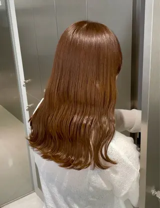 セミロング カラー 黒田 優里 🎀🫧のヘアスタイル