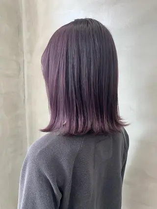 ミディアム カラー ブームボックス所属・🐝ハイトーンカラー hachi🐝のヘアスタイル