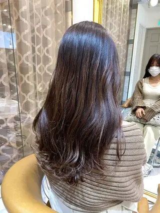 ミディアム レイヤーカット /透明感カラー西田のヘアスタイル