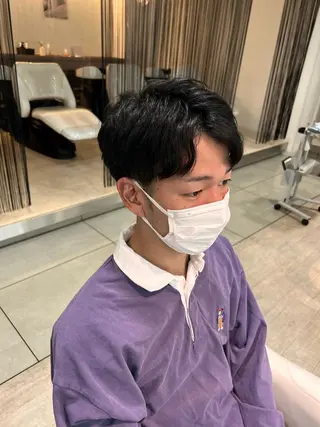 ミディアム メンズ 柳澤 和也のヘアスタイル