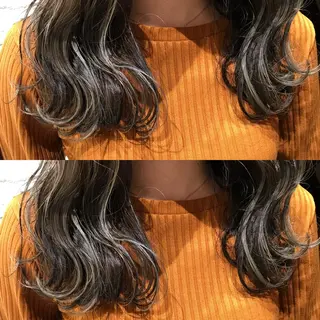 セミロング カラー UMEDA FIGAROのヘアスタイル