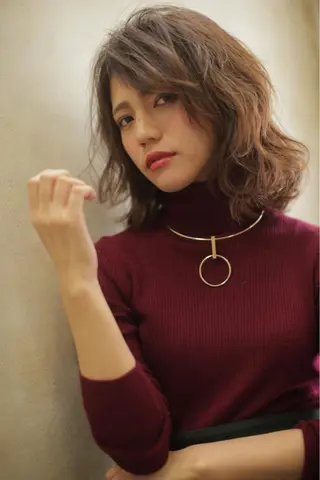 ミディアム カラー Lee 甲子園のヘアスタイル