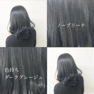 ミディアム カラー くすみミルクティー／ ブラウン🪡TOWAのヘアスタイル