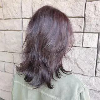 セミロング カラー 店長/mao/ 前髪/顔周りカットのヘアスタイル