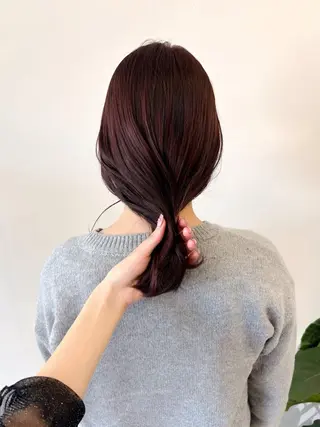 ミディアム カラー あ あのヘアスタイル