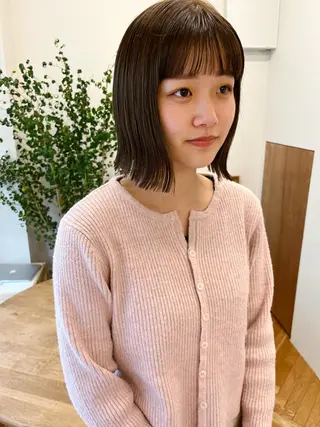 ショート カラー 西山 紗耶香🪽 透明感カラー/ボブのヘアスタイル