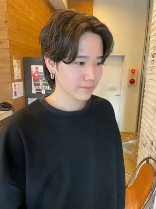 ショート パーマ メンズ メンズカット/パーマ 特化motooのヘアスタイル