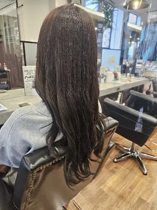 ロング カラー 関口 友菜のヘアスタイル