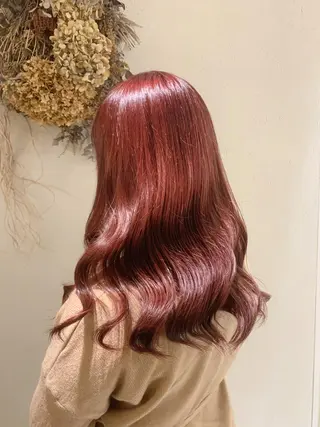 ロング カラー Blue 髪質改善 💎松藤 莉奈のヘアスタイル