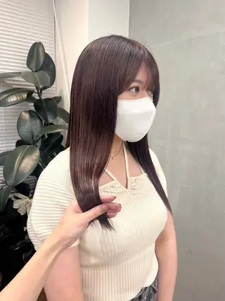 セミロング カラー charer eye salon所属・マブチ キサラのマツエク・マツパデザイン