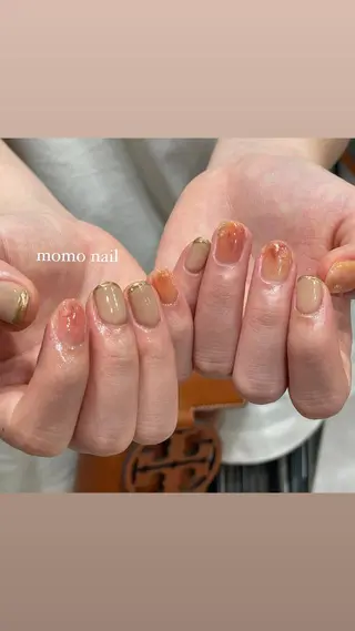 ネイル 淡色ネイル 🎀moeのネイルデザイン